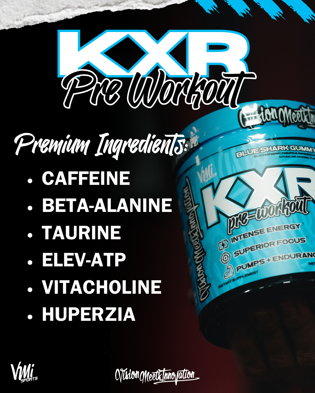 K Xr Pre Workout 30 Serving Intense Workouts 7 Amazing Flavors Vmi